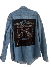 Load image into Gallery viewer, Upcycled Levi’s Denim Shirt Montgomery Gentry
