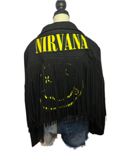 Load image into Gallery viewer, Repurposed Faux Suede Jacket Nirvana (Large)
