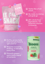 Load image into Gallery viewer, It Girl Snack - Superfoods Greens Gummies in Pink Starburst Flavor
