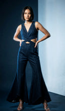 Load image into Gallery viewer, Flared Denim Jumpsuit
