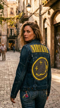 Load image into Gallery viewer, Upcycled Denim Jacket Nirvana
