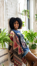 Load image into Gallery viewer, Butterfly Top/Poncho “Jimi Hendrix
