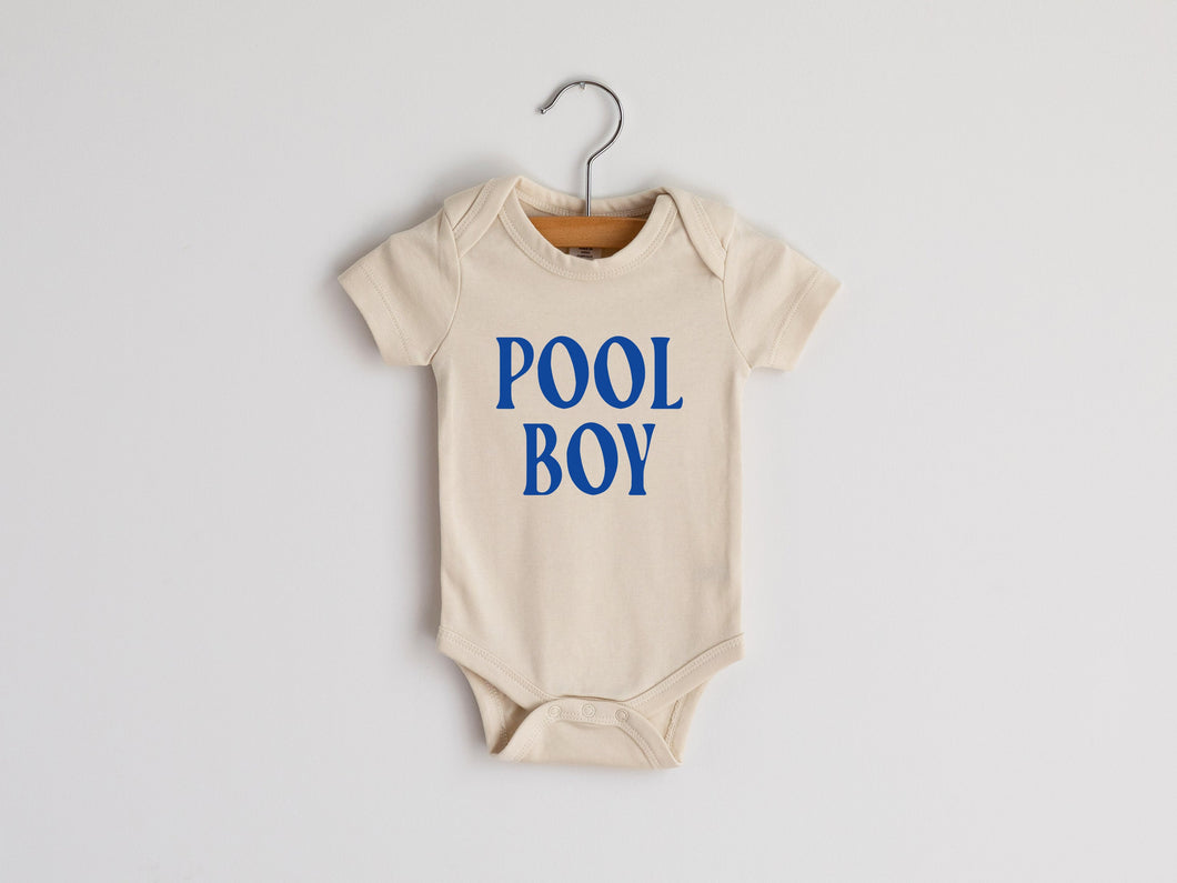 Pool Boy Modern Organic Cotton Baby Bodysuit