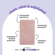 Load image into Gallery viewer, Purple Rain Exfoliating Body Bar Soap
