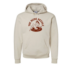 Load image into Gallery viewer, TheNudeNeedle Custom Design &amp; Logo Tan Hoodie (Champion Hoodie, Unisex)
