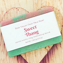 Load image into Gallery viewer, Natural Goat Milk Soap | Exfoliating Kaolin Clay Scrub |  Sweet Thang
