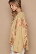 Load image into Gallery viewer, POL Quilting Patch Button Up Cable Knit Jacket
