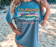 Load image into Gallery viewer, California Golden Coast | Comfort Colors® Retro California Tee

