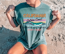 Load image into Gallery viewer, California Golden Coast | Comfort Colors® Retro California Tee
