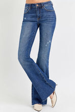 Load image into Gallery viewer, RISEN Full Size Distressed Mid Rise Flare Jeans Plus Size
