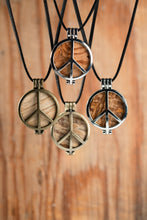 Load image into Gallery viewer, 1969 Woodstock Stage Peace Sign Pendant Necklace
