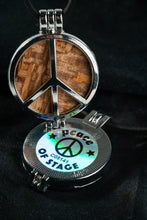 Load image into Gallery viewer, 1969 Woodstock Stage Peace Sign Pendant Necklace
