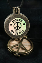 Load image into Gallery viewer, 1969 Woodstock Stage Peace Sign Pendant Necklace
