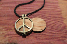 Load image into Gallery viewer, 1969 Woodstock Stage Peace Sign Pendant Necklace
