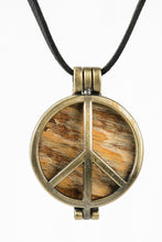 Load image into Gallery viewer, 1969 Woodstock Stage Peace Sign Pendant Necklace
