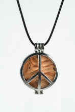 Load image into Gallery viewer, 1969 Woodstock Stage Peace Sign Pendant Necklace
