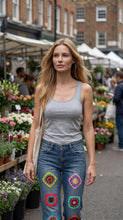 Load image into Gallery viewer, Flower Child Revival Upcycled Jeans
