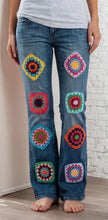 Load image into Gallery viewer, Flower Child Revival Upcycled Jeans
