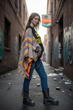 Load image into Gallery viewer, Butterfly Top “Kid Rock Kantha Sleeve Poncho
