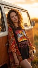 Load image into Gallery viewer, Butterfly Top “LED Zeppelin Kantha Sleeve Poncho
