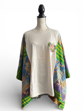 Load image into Gallery viewer, Butterfly Top “Jimmy Buffett Kantha Sleeve Poncho
