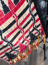 Load image into Gallery viewer, Butterfly Top “Ozzy Fringed Kantha Sleeves Poncho
