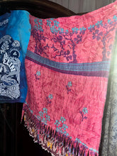 Load image into Gallery viewer, Butterfly Fringed Top  “LED Zeppelin Kantha Sleeves Poncho
