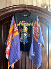 Load image into Gallery viewer, Butterfly Top “Poison Kantha Sleeves Poncho
