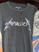 Load image into Gallery viewer, Butterfly Top “Metallica Kantha Sleeves Poncho
