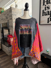 Load image into Gallery viewer, Butterfly Sweatshirt “Soul Rider Kantha Sleeve Poncho

