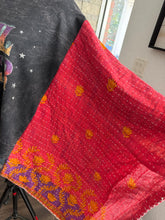 Load image into Gallery viewer, Butterfly Sweatshirt “Soul Rider Kantha Sleeve Poncho
