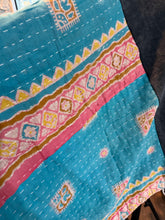 Load image into Gallery viewer, Butterfly Top “Van Halen Kantha Sleeves Poncho
