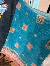 Load image into Gallery viewer, Butterfly Top “Van Halen Kantha Sleeves Poncho
