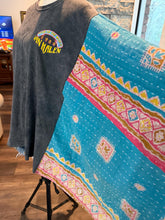 Load image into Gallery viewer, Butterfly Top “Van Halen Kantha Sleeves Poncho
