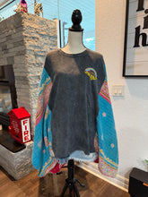 Load image into Gallery viewer, Butterfly Top “Van Halen Kantha Sleeves Poncho

