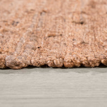 Load image into Gallery viewer, Jute Rug Kaia Hand-Woven with Natural Fibers in Nature Brown
