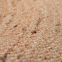 Load image into Gallery viewer, Jute Rug Kaia Hand-Woven with Decorative Circles in Nature Brown
