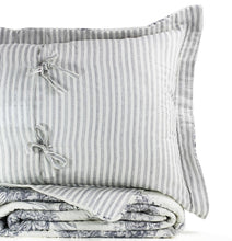 Load image into Gallery viewer, Toile Reversible Cotton Quilt Set
