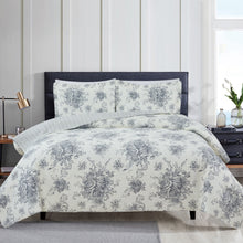 Load image into Gallery viewer, Toile Reversible Cotton Quilt Set
