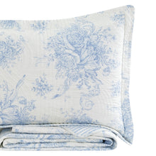 Load image into Gallery viewer, Toile Reversible Cotton Quilt Set
