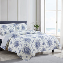 Load image into Gallery viewer, Toile Reversible Cotton Quilt Set
