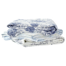 Load image into Gallery viewer, Toile Reversible Cotton Quilt Set
