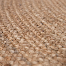 Load image into Gallery viewer, Jute Rug Kaia Hand-Woven with Decorative Circles in Nature Brown
