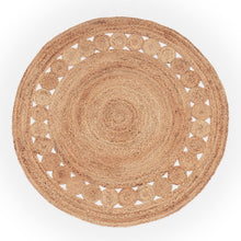 Load image into Gallery viewer, Boho Rug Kaia Hand-Made with Natural Colors &amp; Jute Fibers
