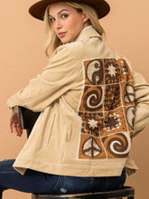 Load image into Gallery viewer, Crochet Back Corduroy Jacket

