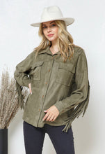 Load image into Gallery viewer, Olive is the New Black! Suede like texture adds to any style.
