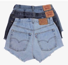 Load image into Gallery viewer, Upcycled Levi Shorts
