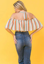 Load image into Gallery viewer, Halter Off the Shoulder Crop Top
