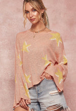 Load image into Gallery viewer, Star Bell Sleeve Knit Sweater
