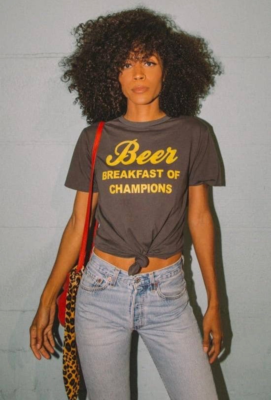 Beer Breakfast of Champions Vintage Tee